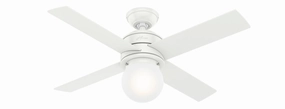 Hepburn 44"Ceiling Fan Matte White portable small fans for everyday use