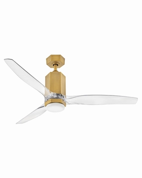 Hinkley Fan Facet Smart Outdoor Dual Mount Ceiling Fan with LED and Hiro Control outdoor fans store with multiple collections