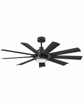 Hinkley Turbine | Outdoor Ceiling Fan with 24W LED & HIRO Control - 6 Speed Reversing Energy-efficient ceiling fan with remote
