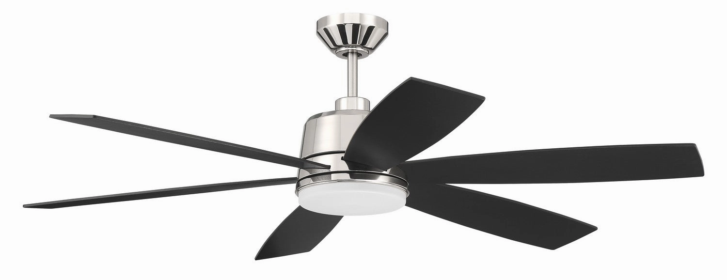 Hogan 54"Ceiling Fan Polished Nickel home cooling fans in medium size