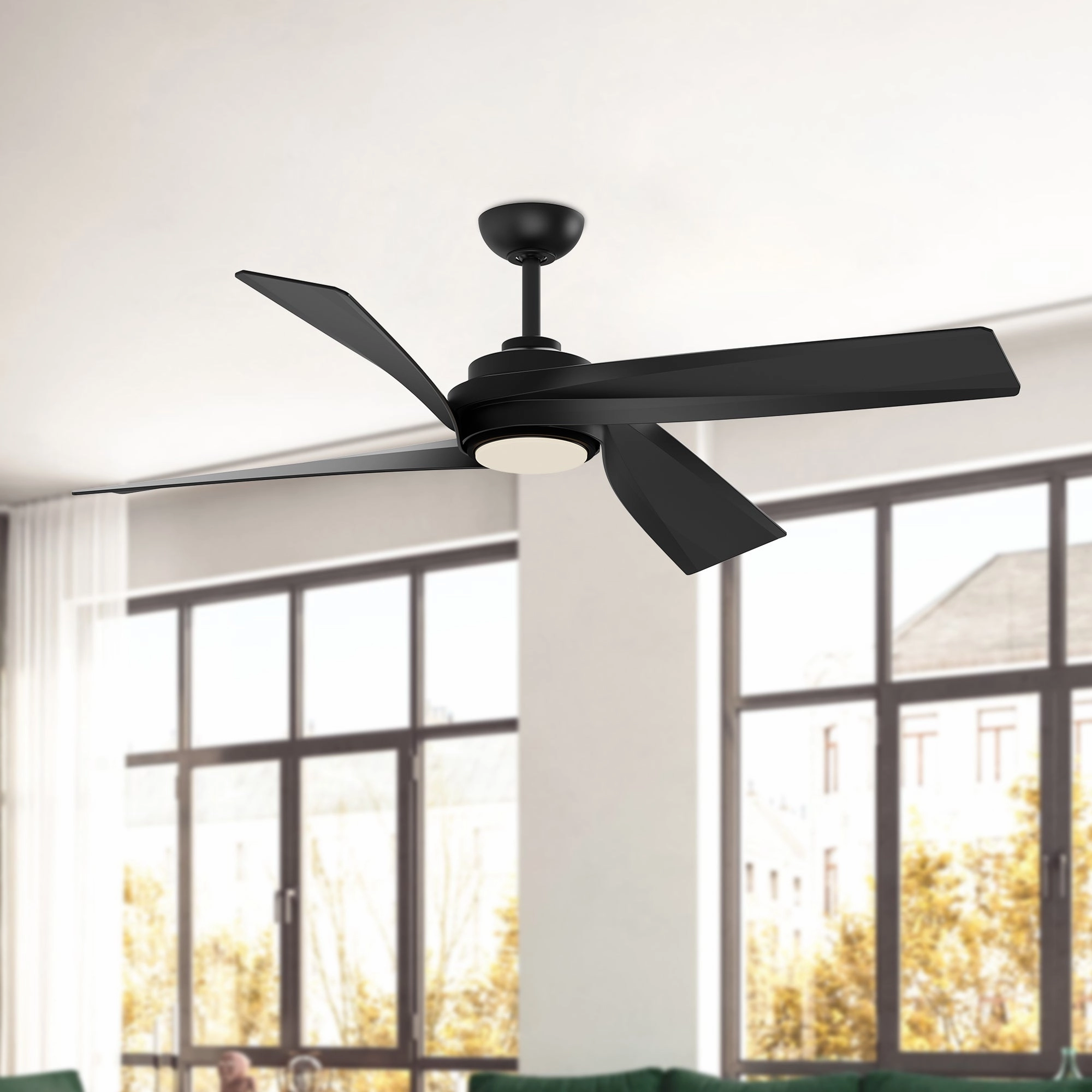 Horizon 56" Ceiling Fan Matte Black