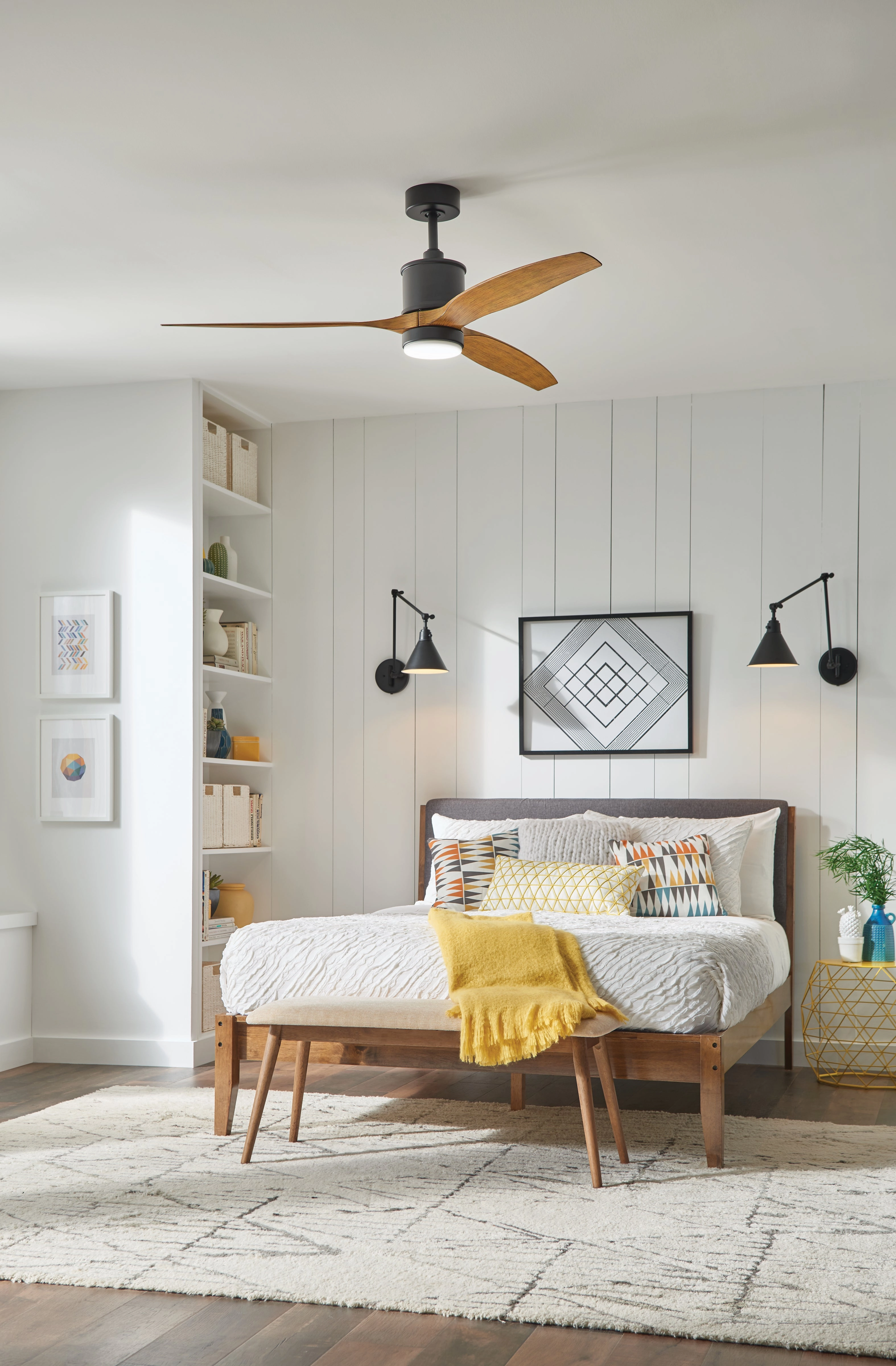 Hover 60"Ceiling Fan Matte Black