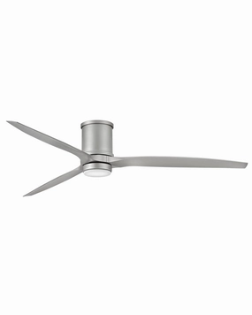 Hover Flush 72"Ceiling Fan Brushed Nickel weatherproof fans for outdoor environments