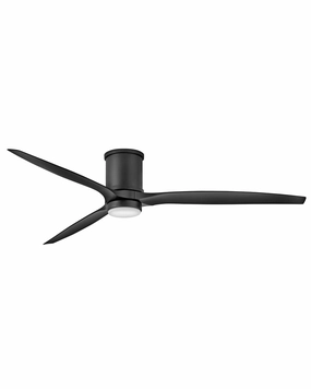 Hover Flush 72"Ceiling Fan Matte Black weatherproof fans for outdoor environments