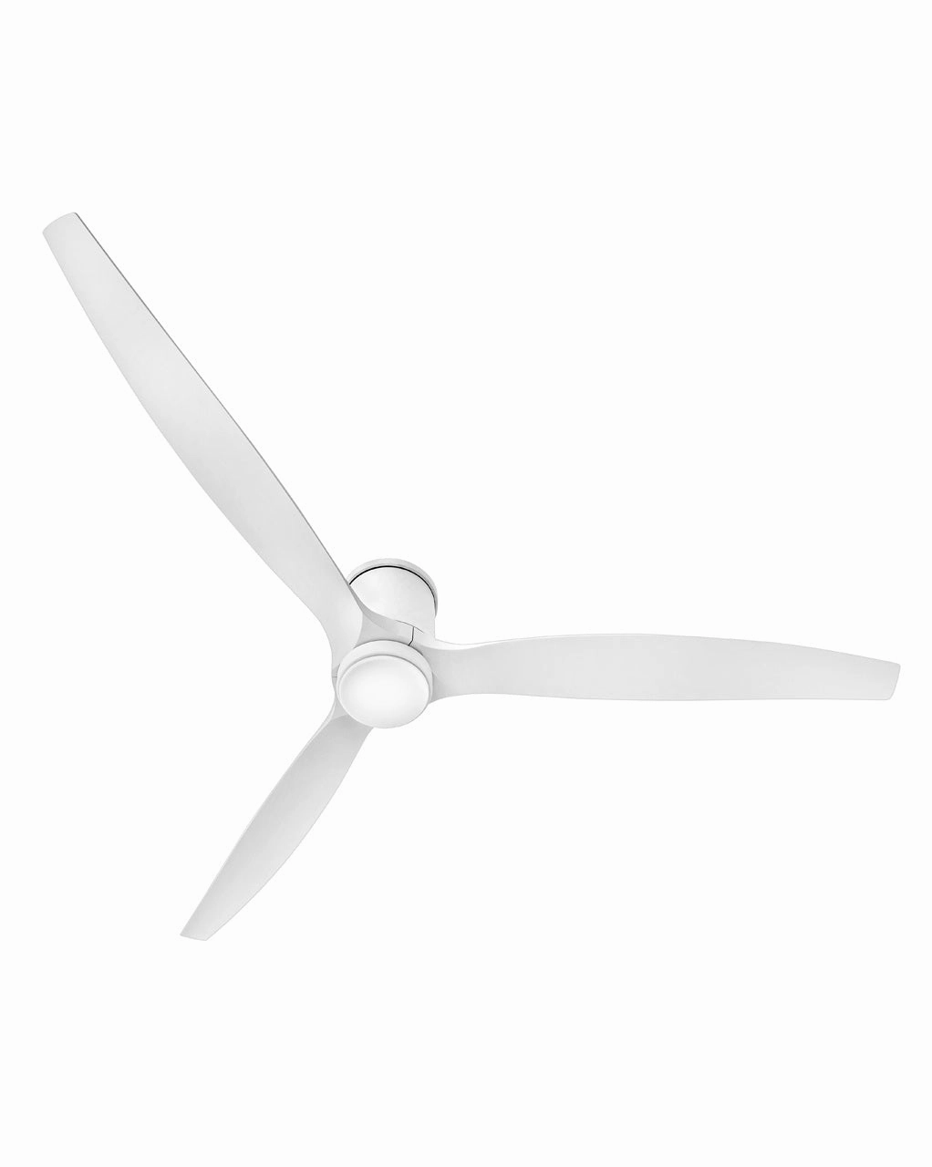 Hover Flush 72"Ceiling Fan Matte White