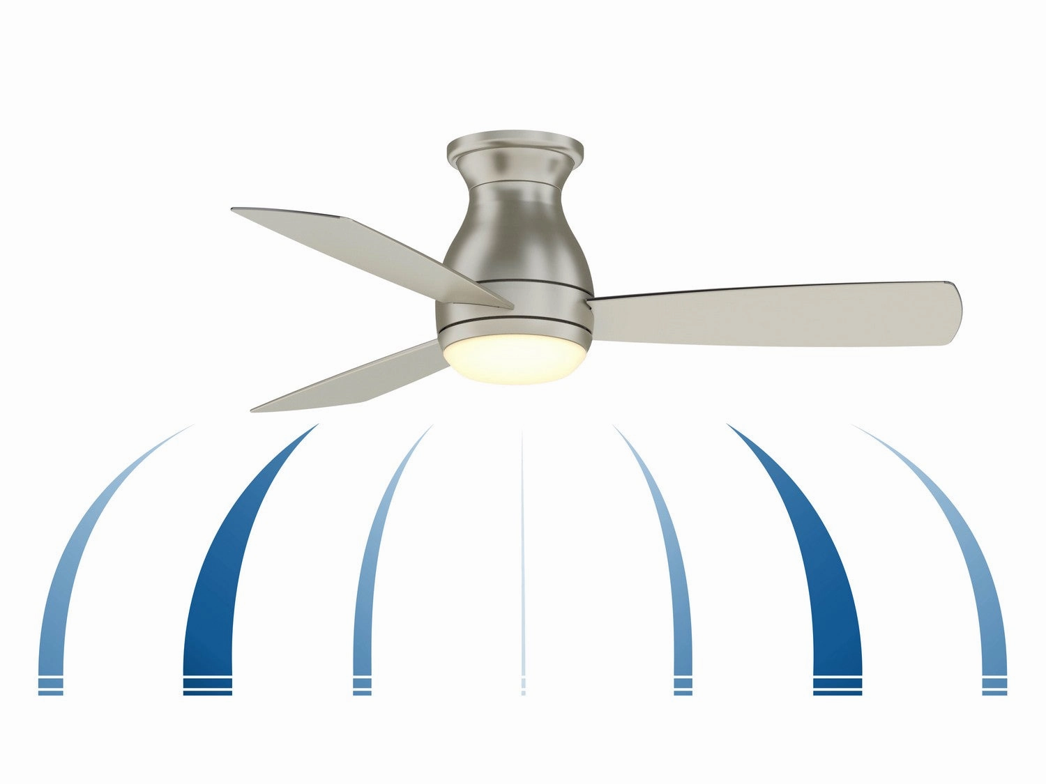 Hugh 44 44"Ceiling Fan Brushed Nickel