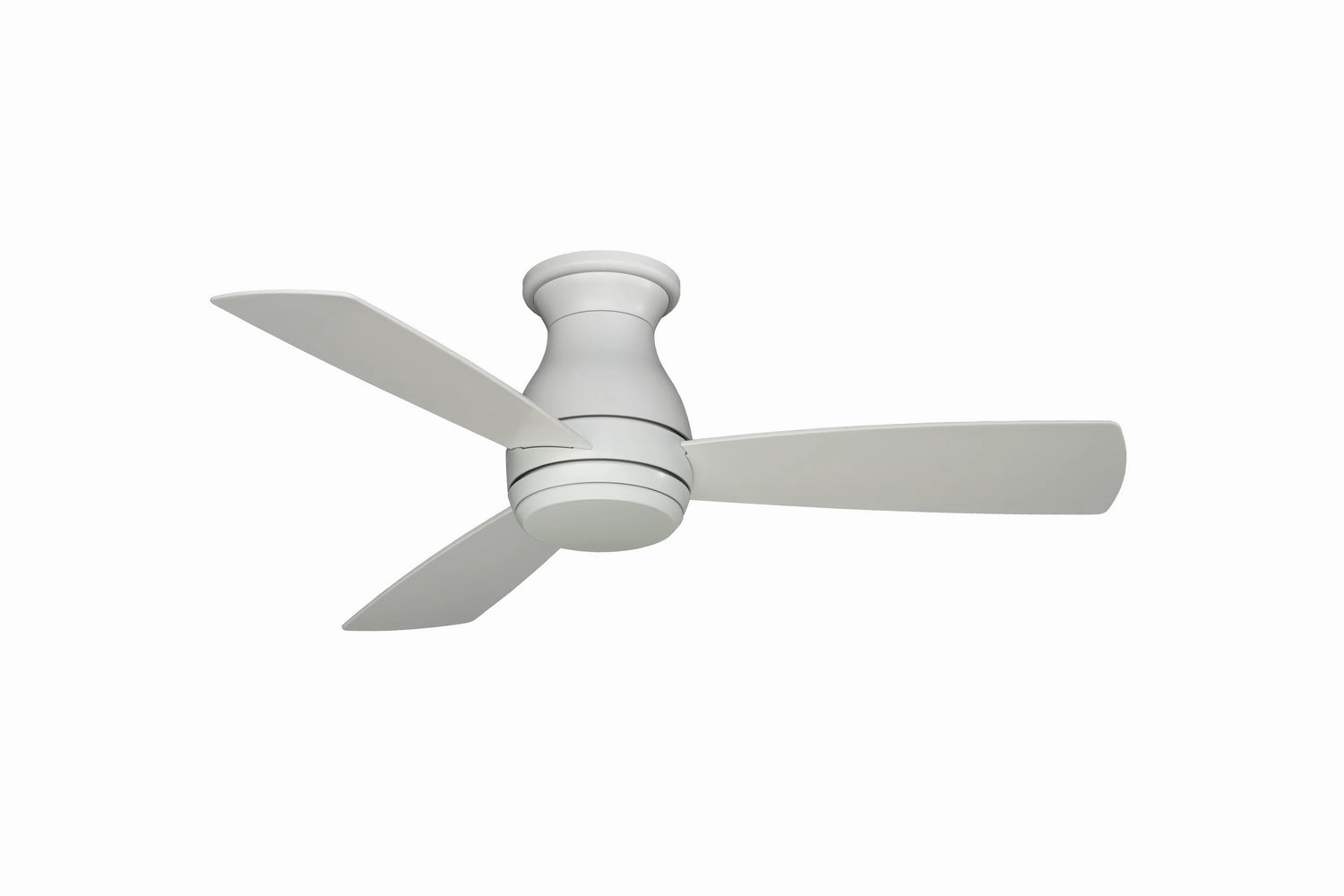 Hugh 44 44"Ceiling Fan Matte White low-noise fans for peaceful environments
