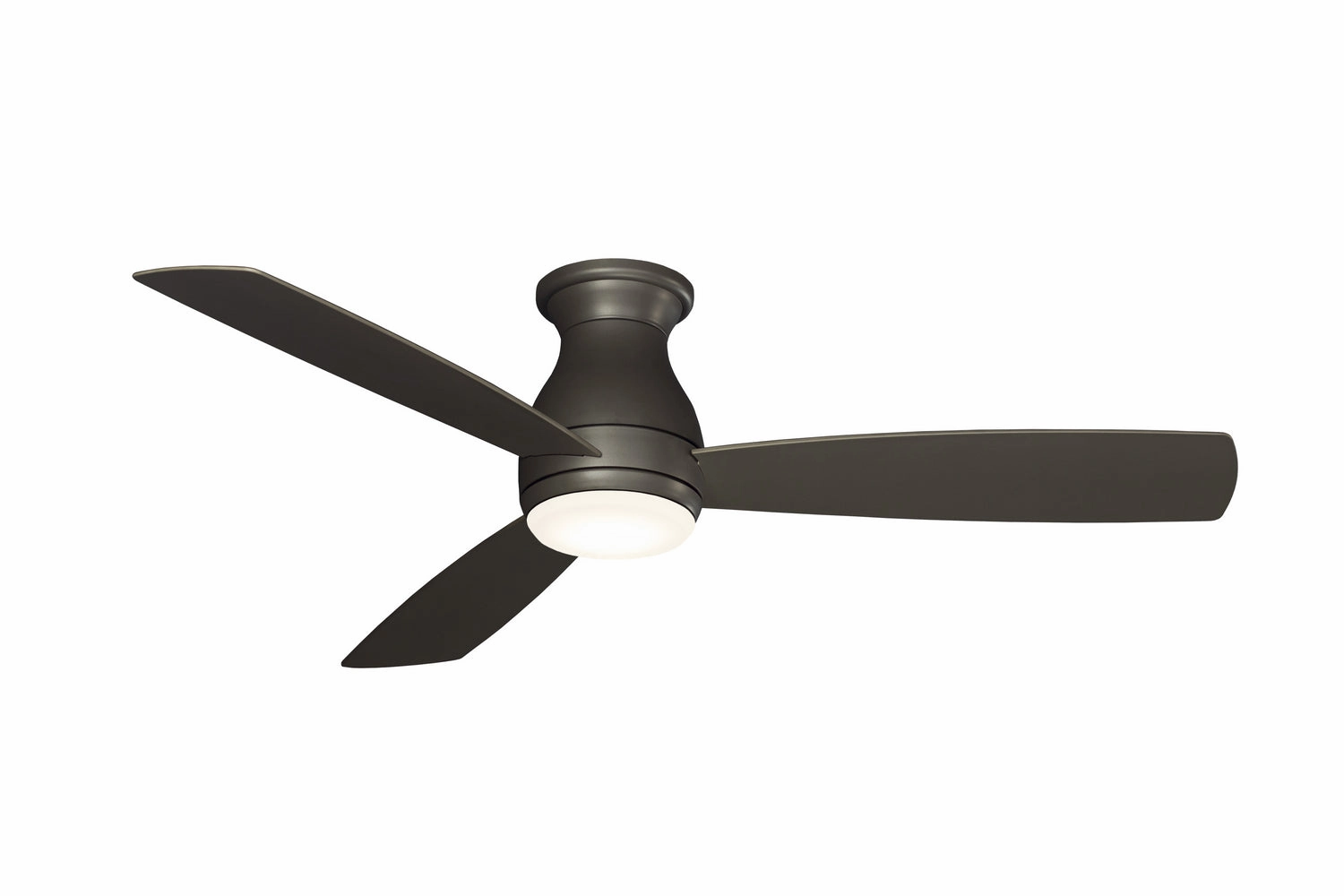 Hugh 52 52"Ceiling Fan Matte Greige hugger fans for rooms with low ceilings