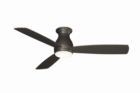 Hugh 52 52"Ceiling Fan Matte Greige hugger fans for rooms with low ceilings
