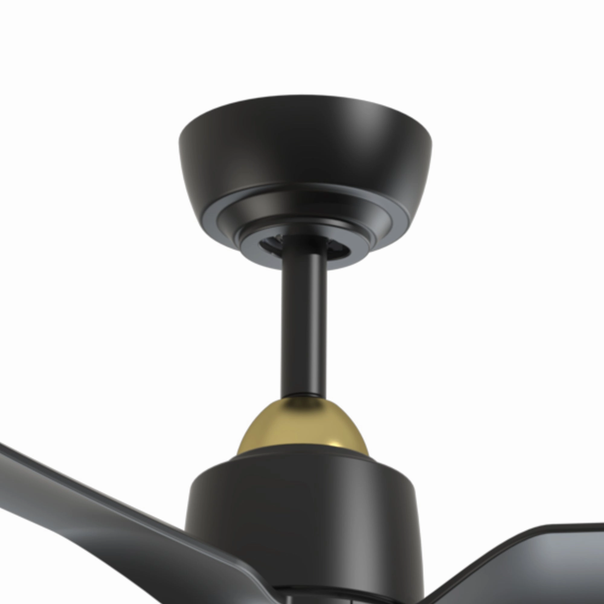 Hugo 52"Ceiling Fan Brushed Gold/Matte Black