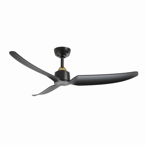 Hugo 52"Ceiling Fan Brushed Gold/Matte Black compact electric fans for small spaces