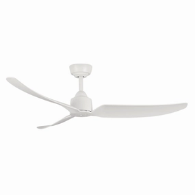 Hugo 52"Exterior Ceiling Fan Matte White outdoor exterior fans for patio cooling