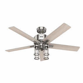 Hunter Astwood II | Ceiling Fan with 9W A19 & Integrated Control System - Handheld Energy-efficient ceiling fan with remote
