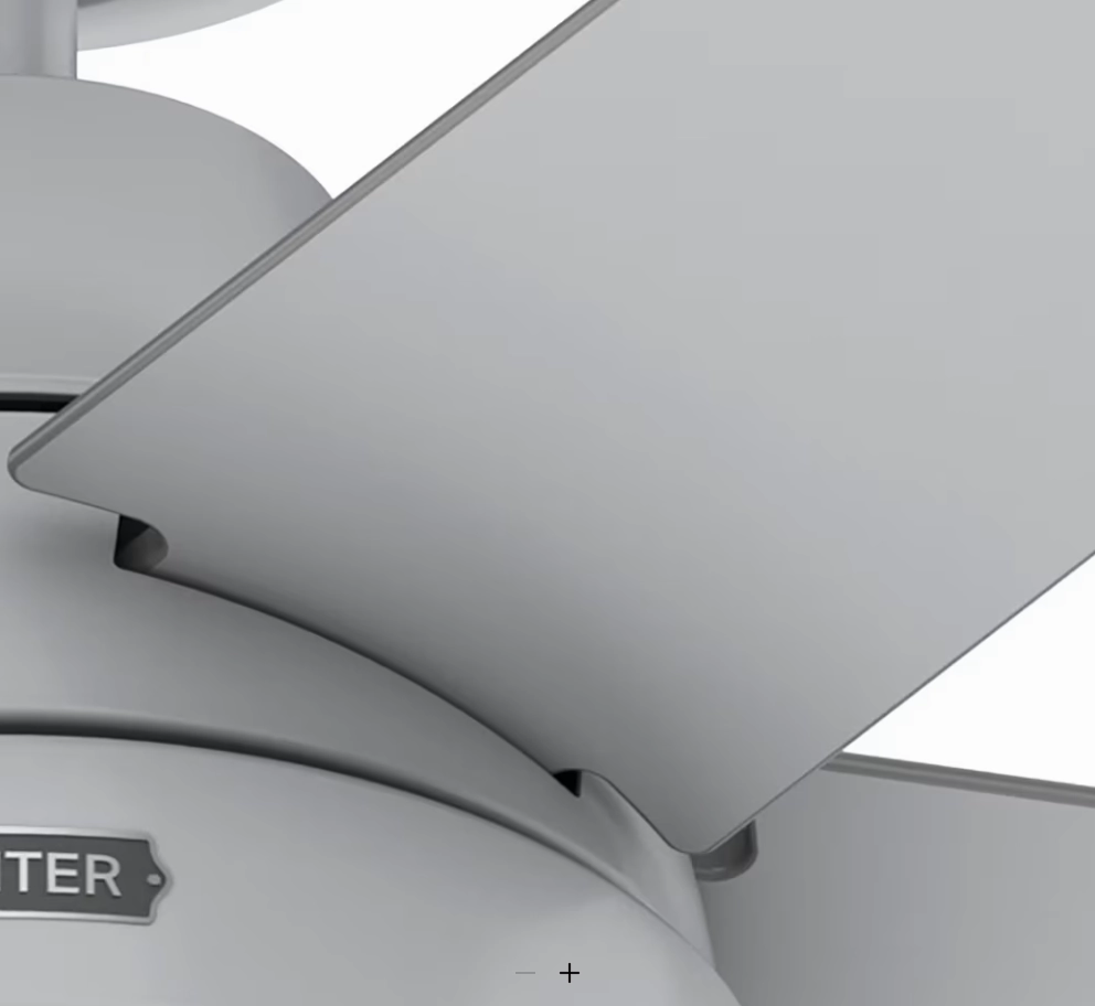Hunter Fan Aerodyne 52" Smart Ceiling Fan with 18W LED and Remote
