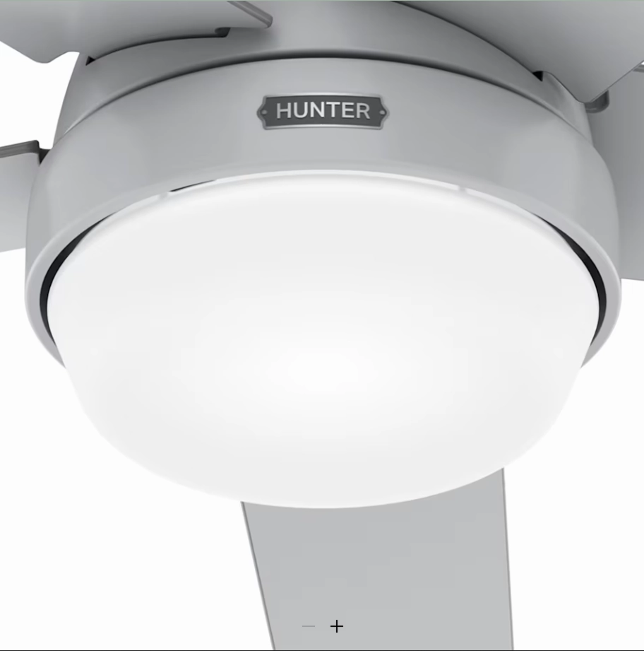 Hunter Fan Aerodyne 52" Smart Ceiling Fan with 18W LED and Remote