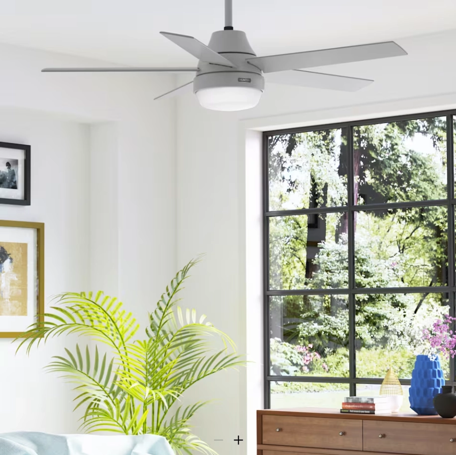 Hunter Fan Aerodyne 52" Smart Ceiling Fan with 18W LED and Remote