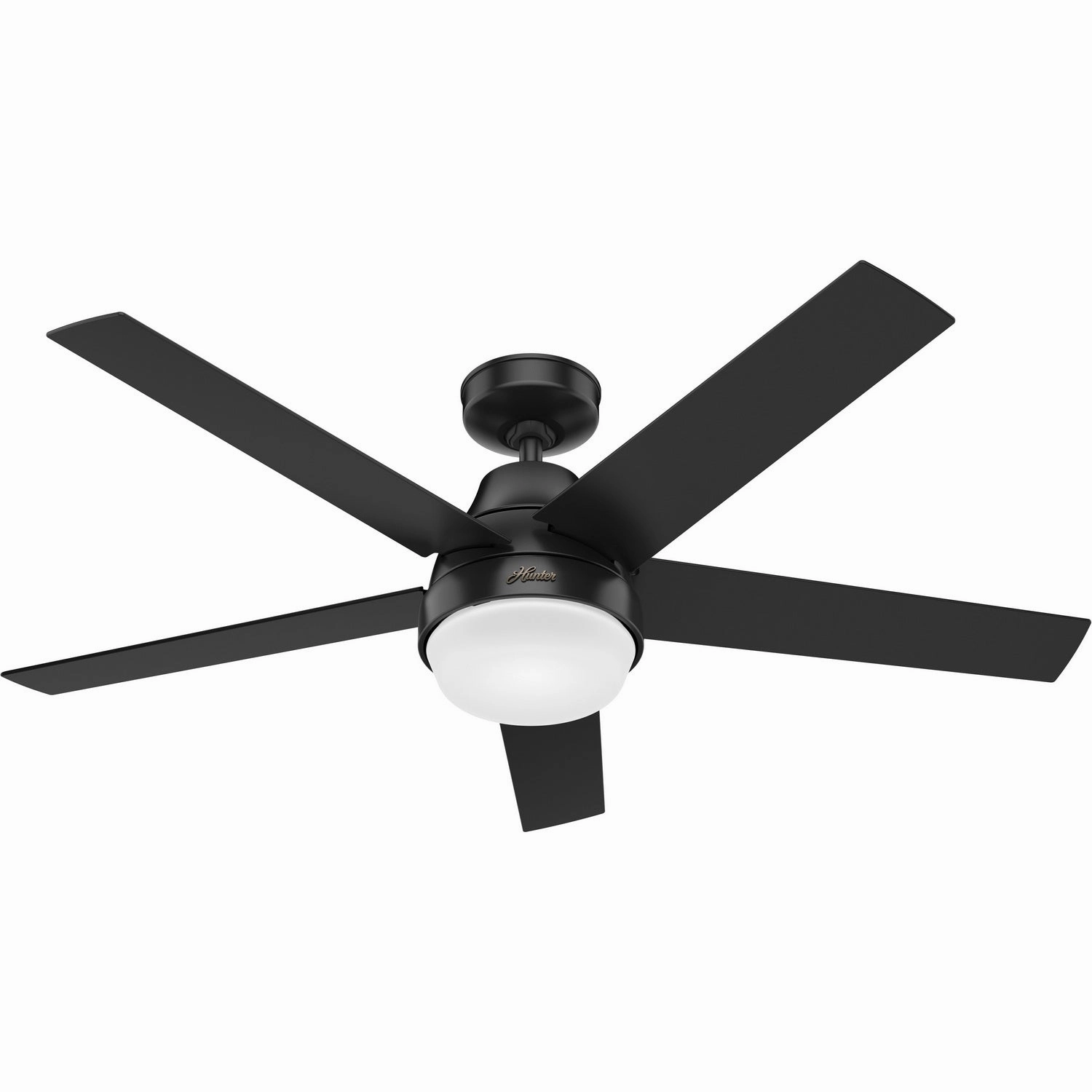 Hunter Fan Aerodyne 52" Smart Ceiling Fan with 18W LED and Remote whisper-quiet fans for indoor comfort