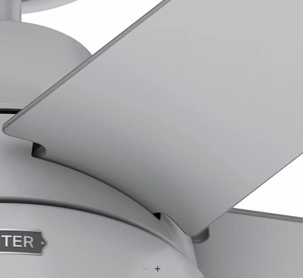 Hunter Fan Aerodyne 52" Smart Ceiling Fan with 18W LED and Remote