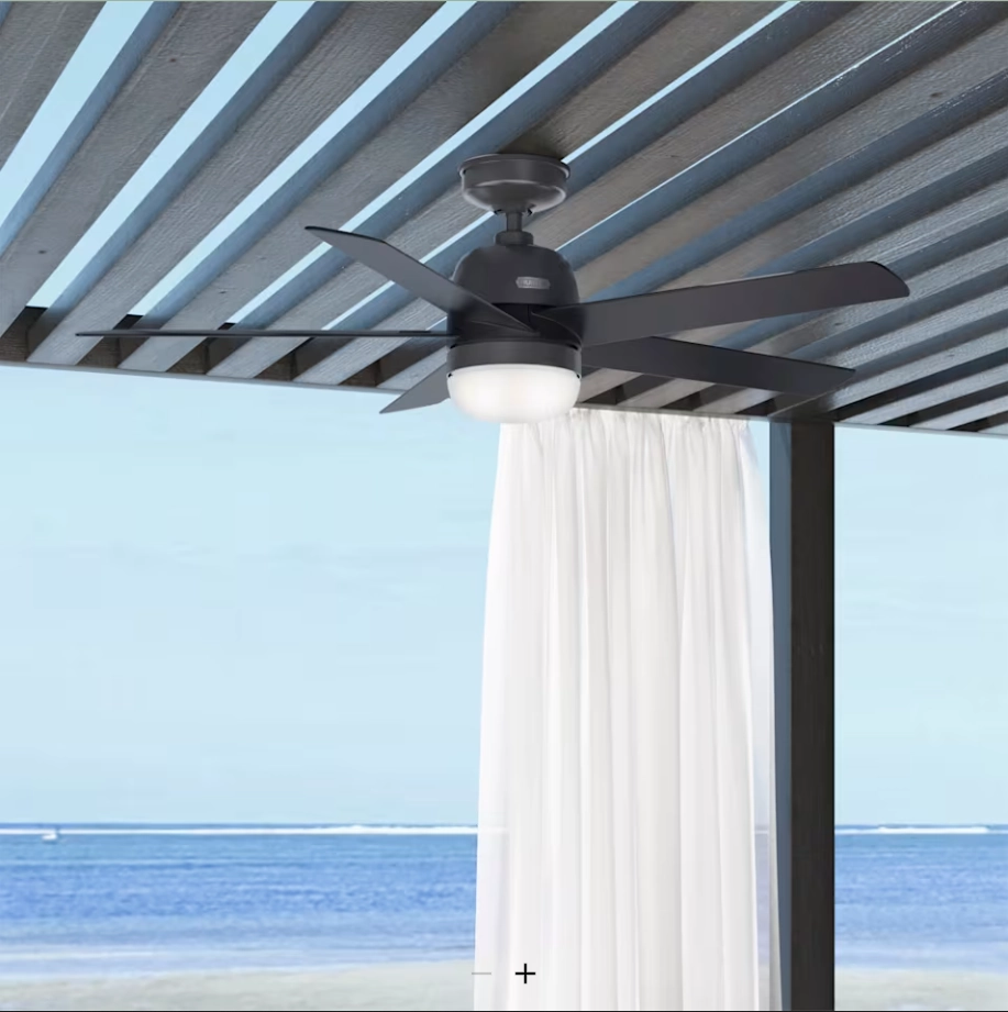 Hunter Fan Anorak 52" Indoor/Outdoor Ceiling Fan with 18W LED and Wall Control