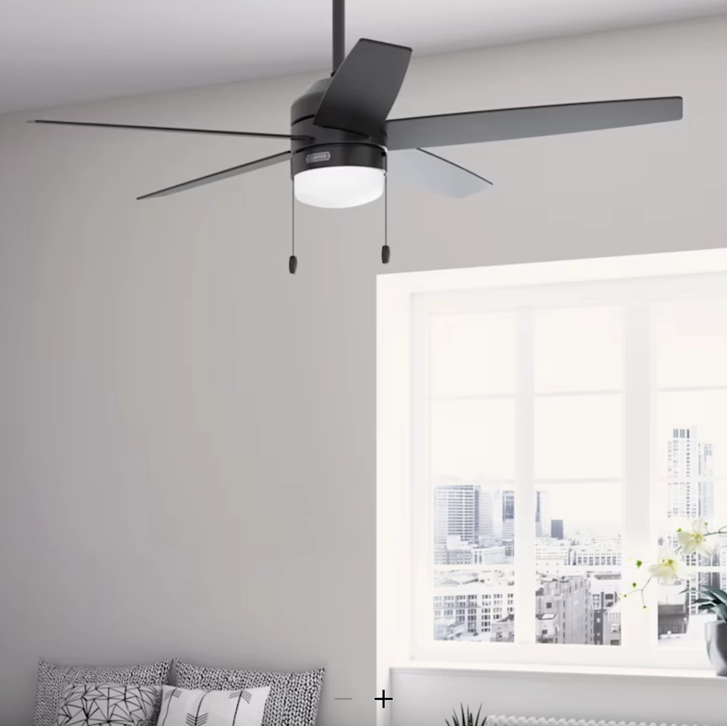 Hunter Fan Bardot Pull Chain Ceiling Fan with 14W LED