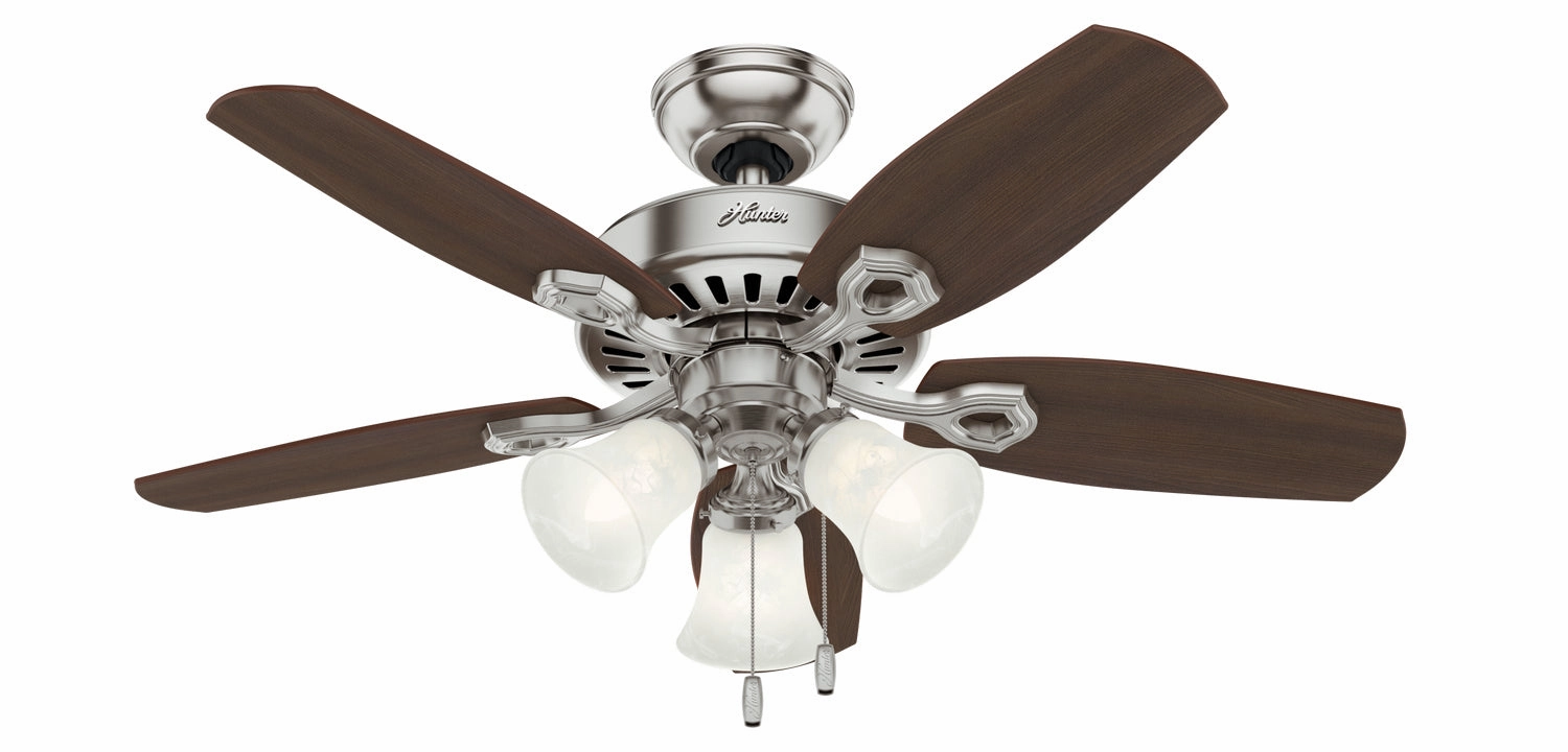 Hunter Fan Builder 42" Pull Chain Ceiling Fan 21W LED powerful indoor fans for whole-room cooling