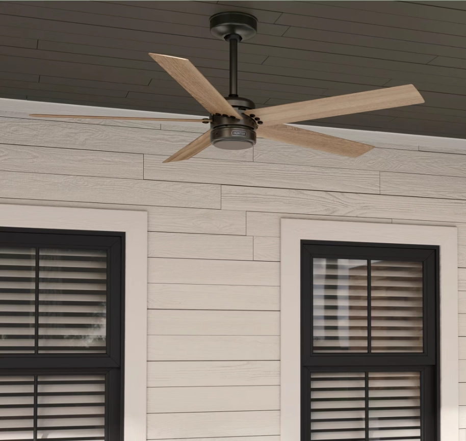 Hunter Fan Burton 52" Outdoor Ceiling Fan with Wall Control