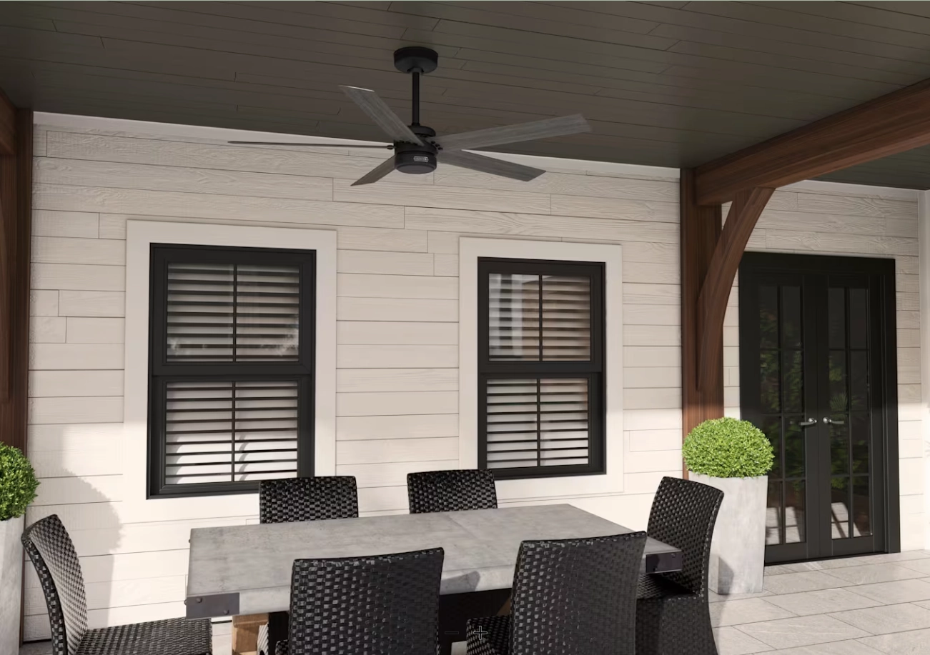 Hunter Fan Burton 52" Outdoor Ceiling Fan with Wall Control