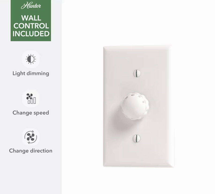 Hunter Fan Cabo Frio 52" Indoor/Outdoor Ceiling Fan with Wall Control