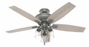 Hunter Fan Charlotte 52" Indoor Pull Chain Ceiling Fan 10.5W LED Modern ceiling fan for home cooling