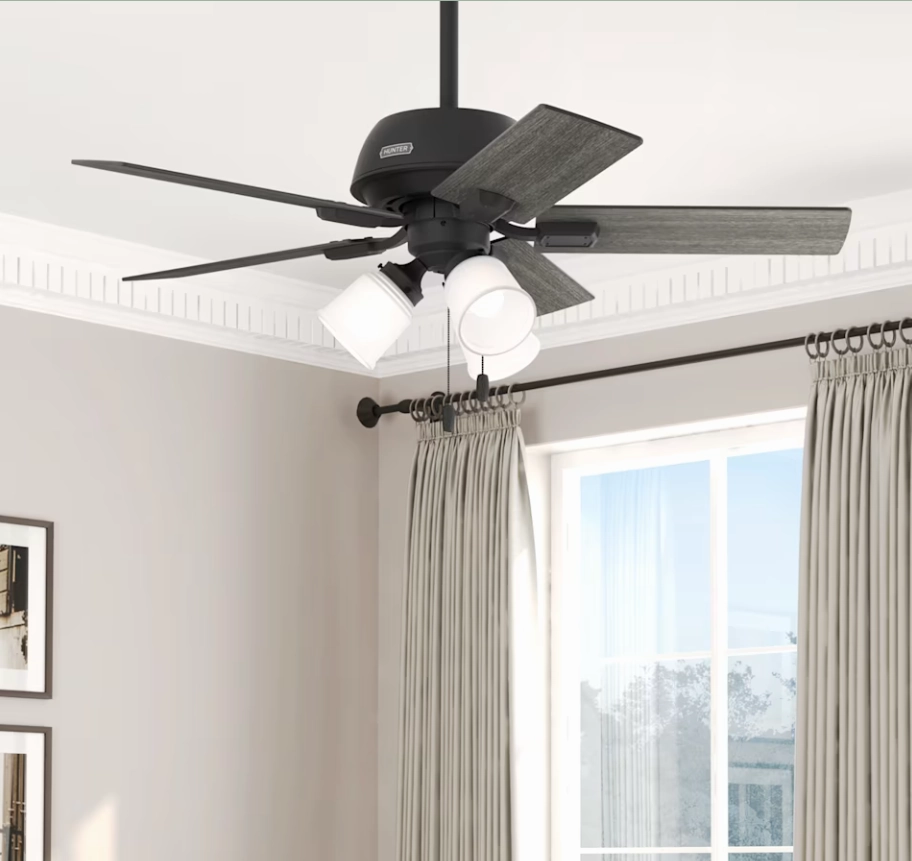 Hunter Fan Crystal Peak 44" Pull Chain Ceiling Fan with 21W LED