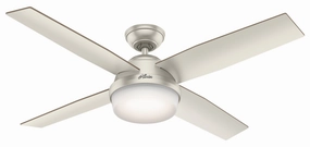 Hunter Fan Dempsey 52" Indoor/Outdoor Ceiling Fan with 18W LED and Remote Modern ceiling fan for home cooling