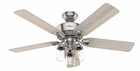 Hunter Fan Devon Park 52" Ceiling Fan with 10W LED and Remote Modern ceiling fan for home cooling