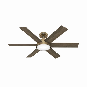 Hunter Fan Donatella 52" Ceiling Fan with 18W LED and Remote Modern ceiling fan for home cooling