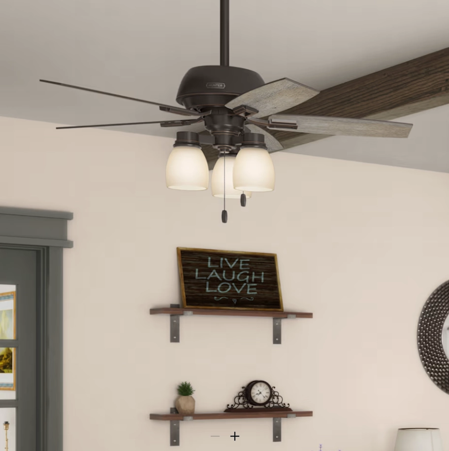 Hunter Fan Donegan Indoor Pull Chain Ceiling Fan with 27W LED
