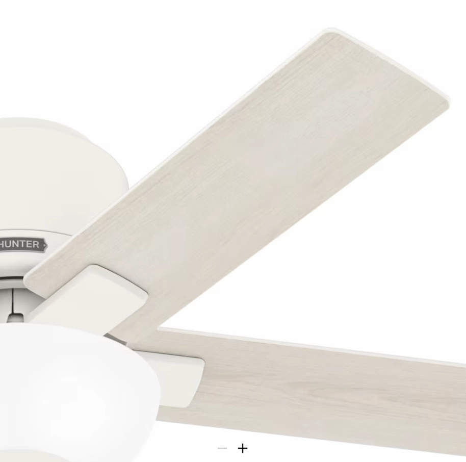Hunter Fan Fitzgerald 44" Flushmount Pull Chain Ceiling Fan with 20W LED