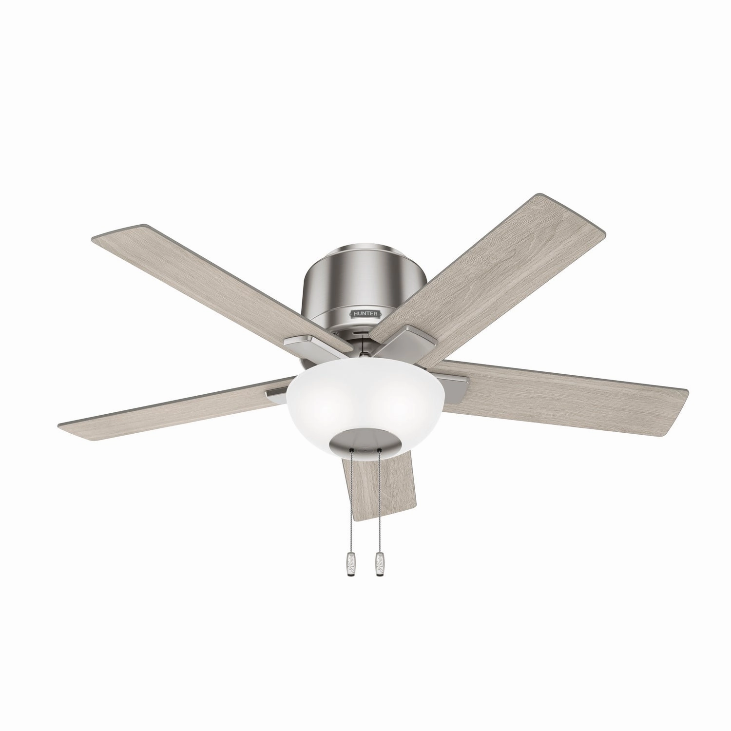 Hunter Fan Fitzgerald 44" Flushmount Pull Chain Ceiling Fan with 20W LED low-profile ceiling fans with lights