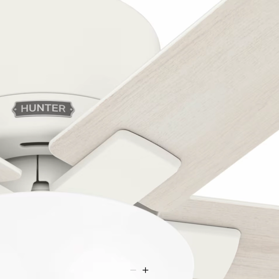 Hunter Fan Fitzgerald 44" Flushmount Pull Chain Ceiling Fan with 20W LED