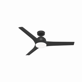 Hunter Fan Gallegos 52" Outdoor Ceiling Fan with Wall Control and 18W LED quiet indoor fans for bedrooms and offices