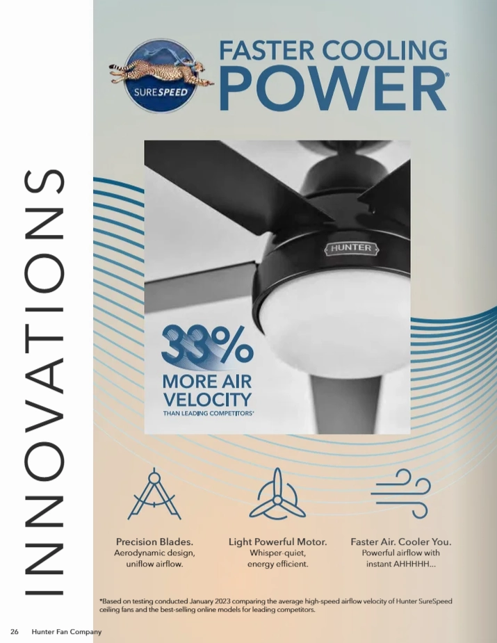 Hunter Fan Gilmour 44" Flushmount Ceiling Fan with 20W LED and Remote