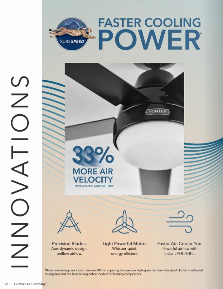 Hunter Fan Gilmour 44" Flushmount Ceiling Fan with 20W LED and Remote