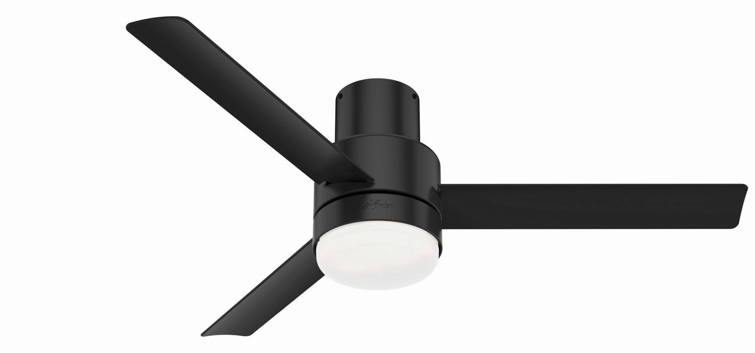 Hunter Fan Gilmour 52" Indoor/Outdoor Flushmount Ceiling Fan with 19W LED and Remote outdoor fans store with multiple collections