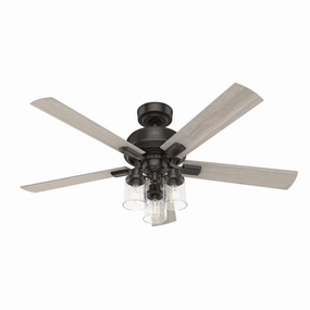 Hunter Fan Hartland 52" Ceiling Fan with 10W LED and Remote Modern ceiling fan for home cooling
