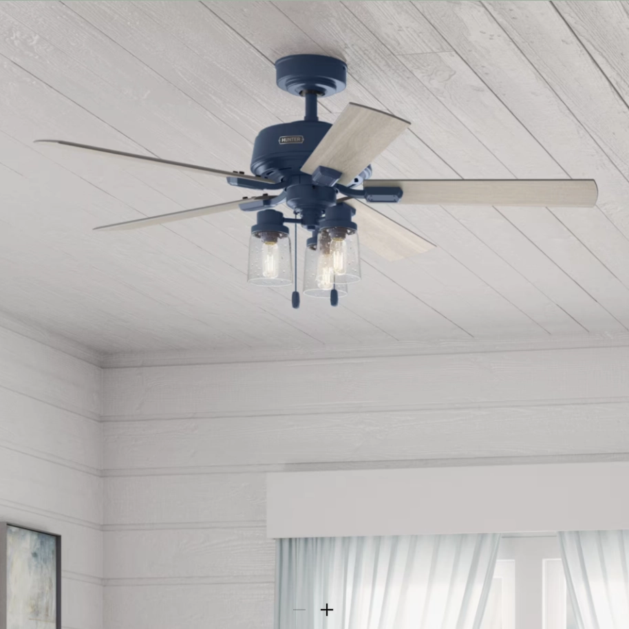 Hunter Fan Hartland Pull Chain Ceiling Fan with 10W LED