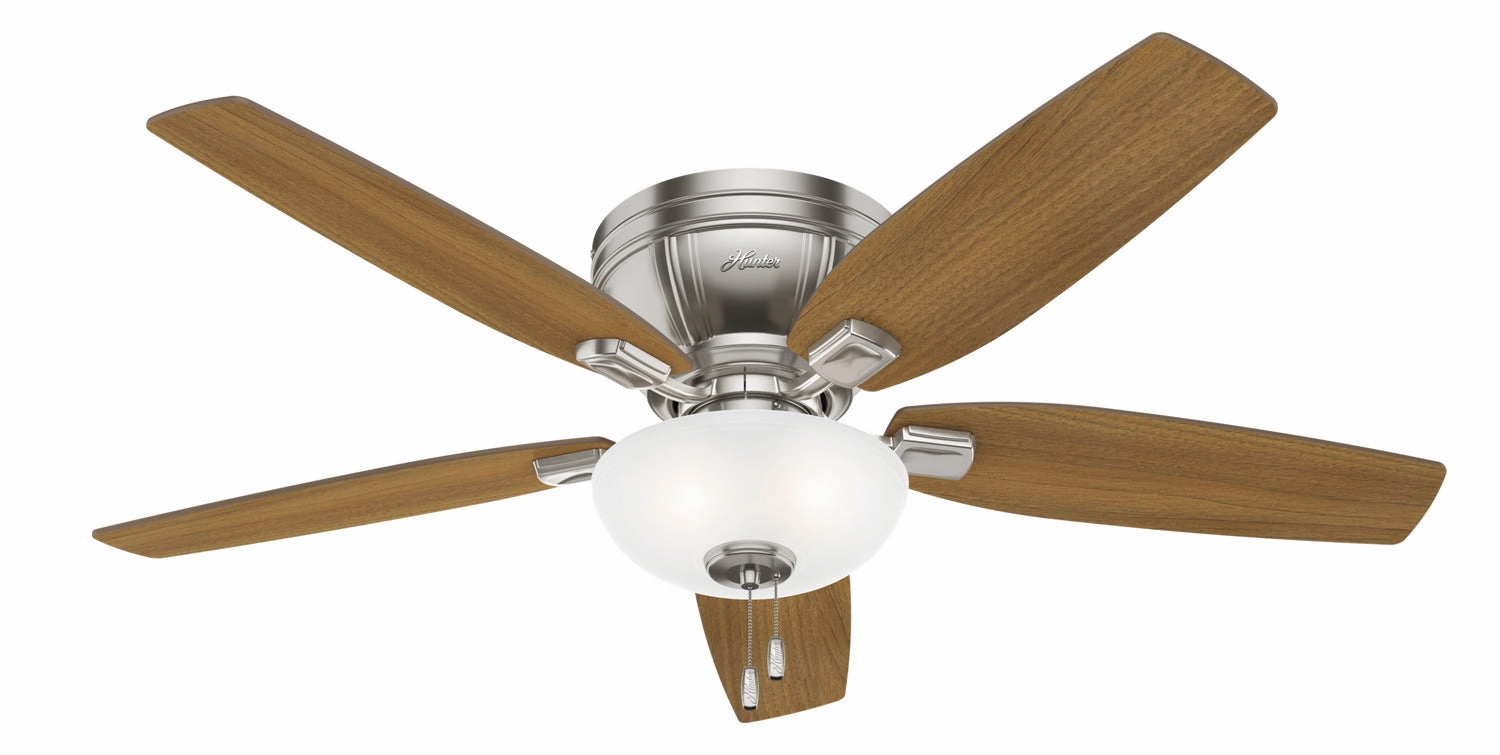 Hunter Fan Kenbridge 52" Flushmount Pull Chain Ceiling Fan with 27W LED low-profile ceiling fans with lights