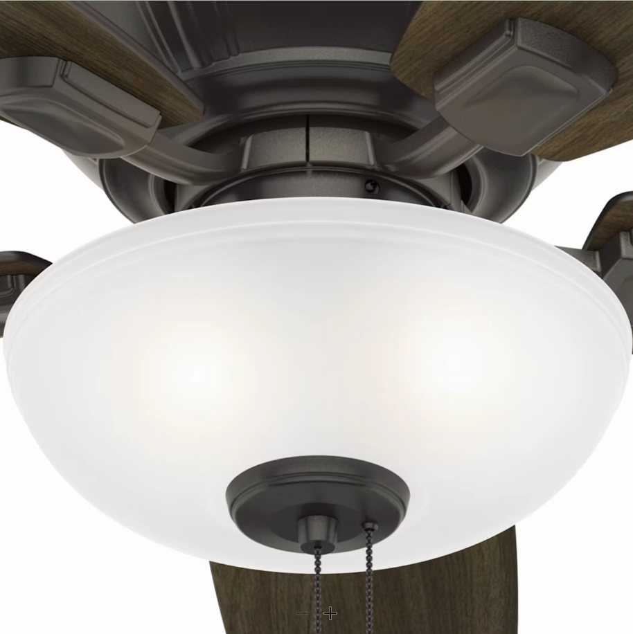 Hunter Fan Kenbridge 52" Pull Chain Ceiling Fan with 27W LED in Noble Bronze