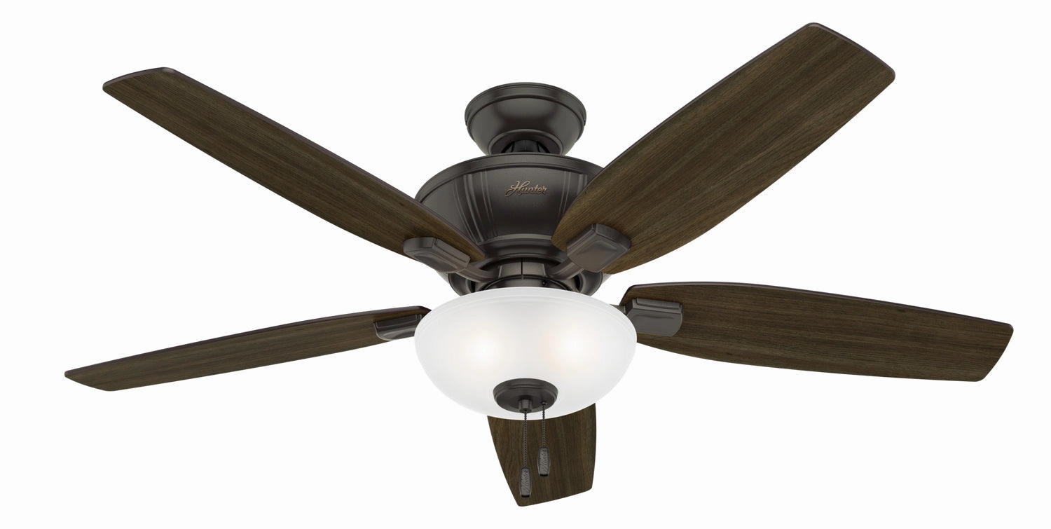 Hunter Fan Kenbridge 52" Pull Chain Ceiling Fan with 27W LED in Noble Bronze Modern ceiling fan for home cooling