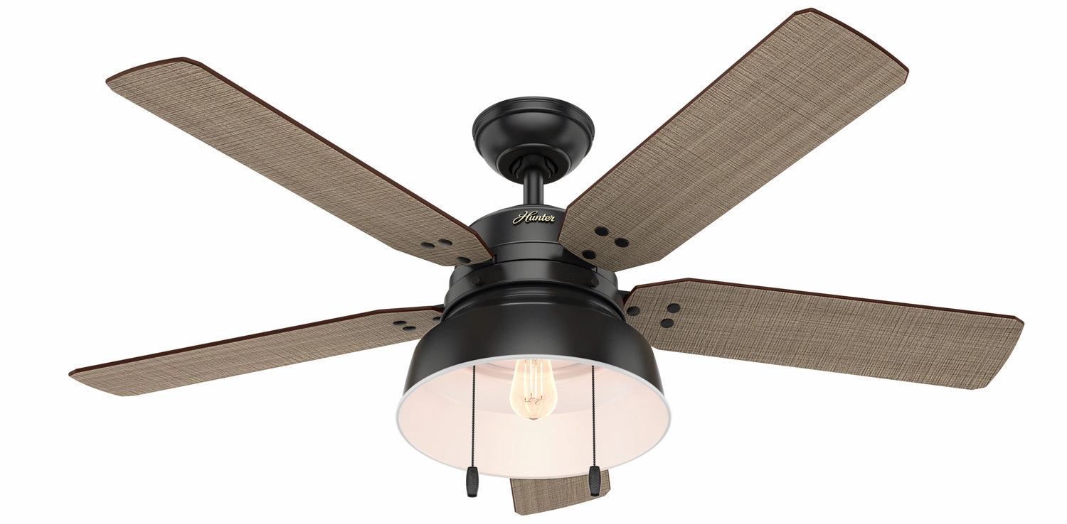 Hunter Fan Mill Valley 52" Indoor/Outdoor Pull Chain Ceiling Fan with 5W LED outdoor fans store with multiple collections