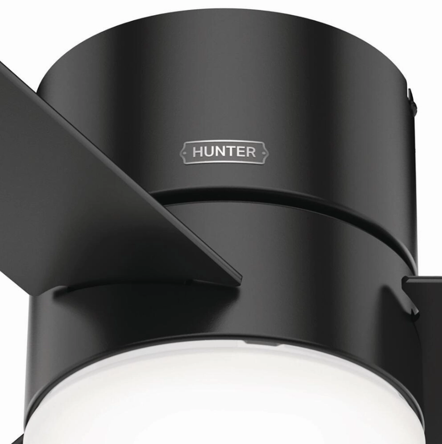 Hunter Fan Minimus Indoor Flushmount Ceiling Fan with 16WLED and Remote