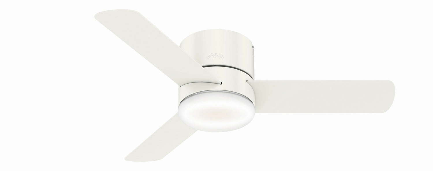 Hunter Fan Minimus Indoor Flushmount Ceiling Fan with 16WLED and Remote