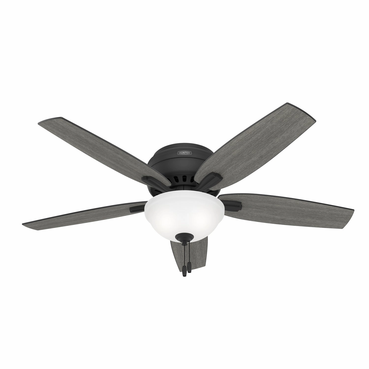 Hunter Fan Newsome Flushmount Pull Chain Ceiling Fan with 18W LED